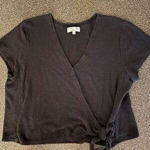 Madewell x Texture & Thread Wrap Shirt Popover Cotton XL